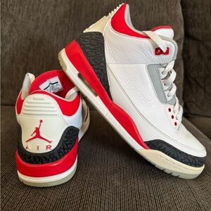 Air Jordan 3 Retro 2013 Fire Red, Size 11, 136064-120